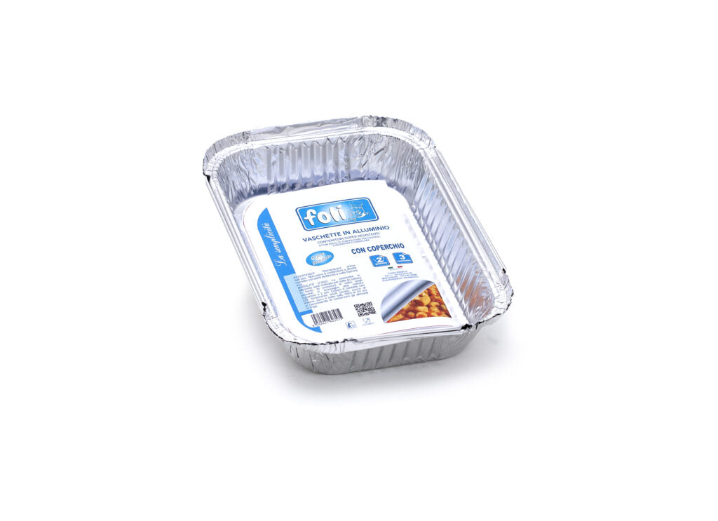 FOLI' PACK CONT ALLUMINIO C/C 2PORZ 3PZ