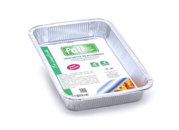 FOLI' PACK CONT ALLUMINIO S/C 6PORZ 2PZ 