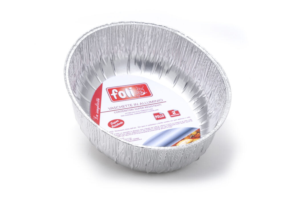 FOLI' PACK CONT ALLUMINIO POLLO 2PZ