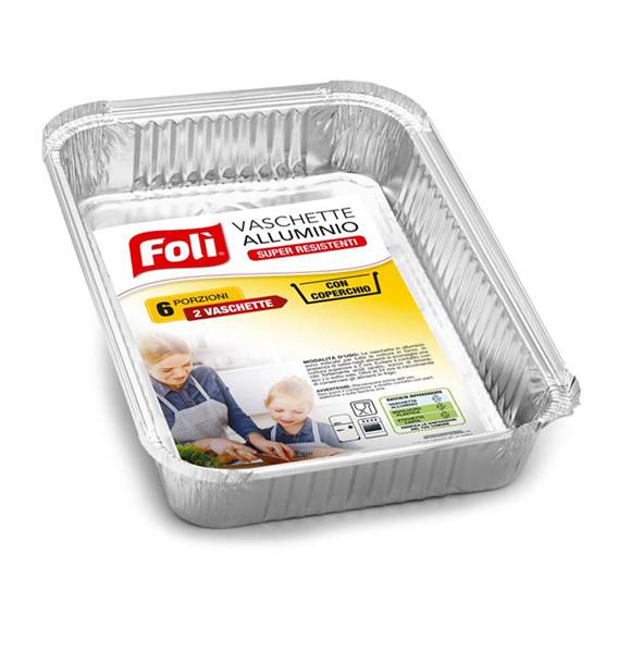 FOLI' PACK CONT ALLUMINIO C/C 5PORZ 2PZ 