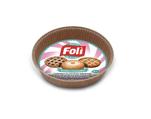 FOLI' CONTENITORE CARTA FORNO 2PZ TORTINA E CROSTATINA