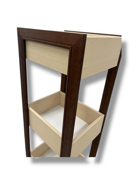 CREAZIONI MOBILETTO 3 RIPIANI NOCE 27X31X86CM