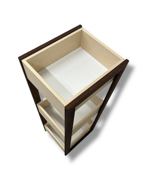 CREAZIONI MOBILETTO 3 RIPIANI NOCE 27X31X86CM