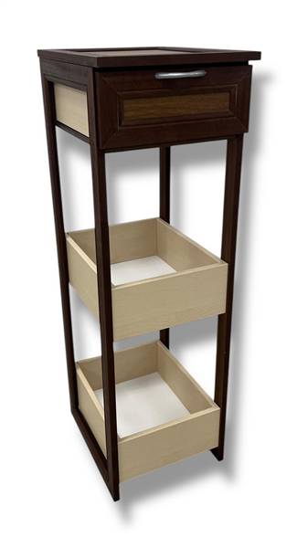 CREAZIONI MOBILETTO 2+CASSETTO NOCE 27X31X86