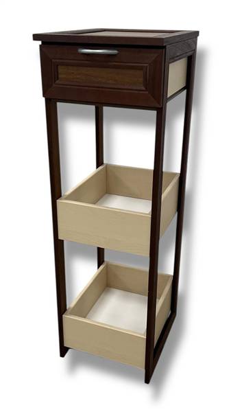CREAZIONI MOBILETTO 2+CASSETTO NOCE 27X31X86