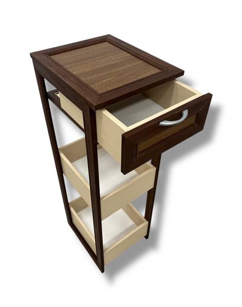 CREAZIONI MOBILETTO 2+CASSETTO NOCE 27X31X86