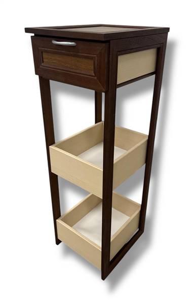 CREAZIONI MOBILETTO 2+CASSETTO NOCE 27X31X86