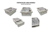 CREAZIONI PORTACIALDE MARMO CAFFE BIANC 