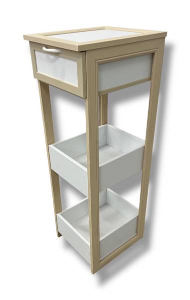 CREAZIONI MOBILETTO 2+CASSETTO PANNA 27X31X86CM