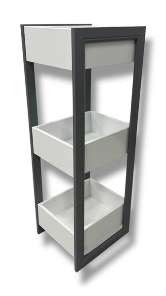 CREAZIONI MOBILETTO 3 RIPIANI GRIGIO 27X31X86