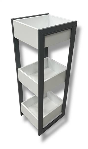 CREAZIONI MOBILETTO 3 RIPIANI GRIGIO 27X31X86