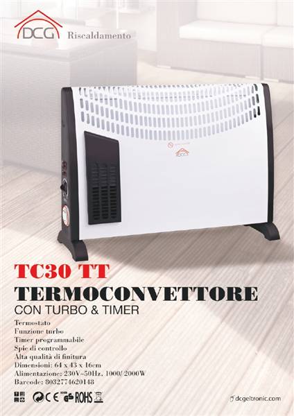 DCG TERMOCONV. TURBO+TIMER TC30TT 