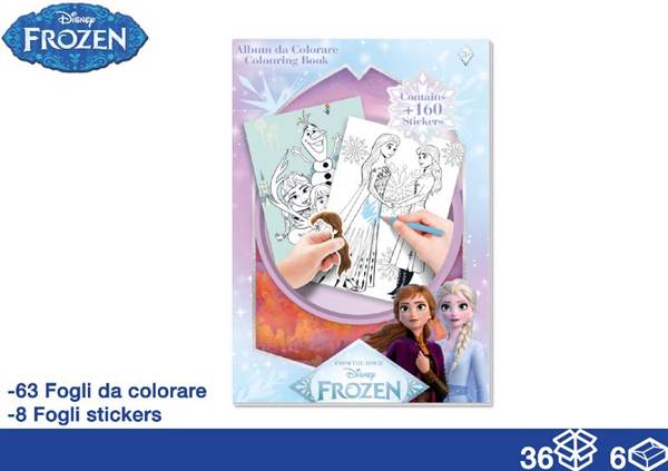 EOL ALBUM DA COLORARE 71FG+STICK FROZEN 