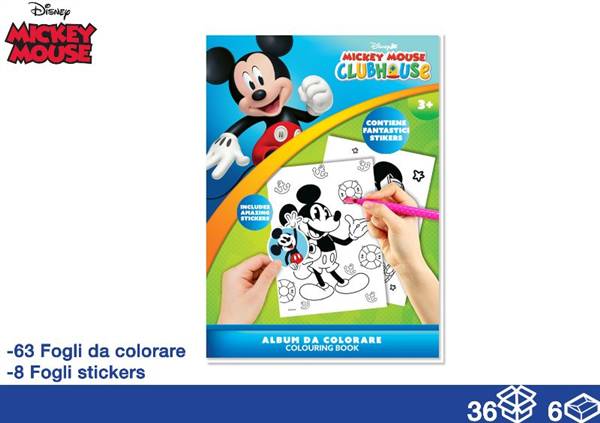 EOL ALBUM DA COLORARE 71FG+STICK MICKEY 