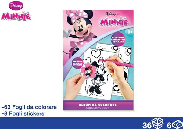EOL ALBUM DA COLORARE 71FG+STICK MINNIE 