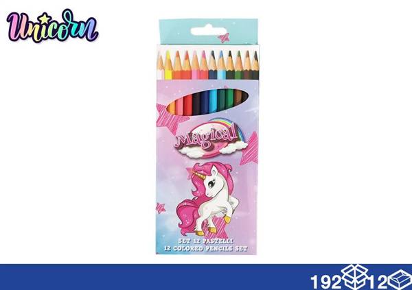 EOL COLORI A MATITA 12PZ UNICORN 