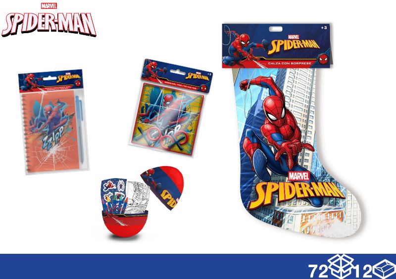 EOL CALZA CON SORPRES 3PZ SPIDERMAN 30CM
