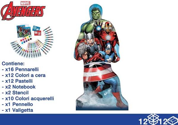 EOL VALIGE COLORI 56PZ AVENGERS 