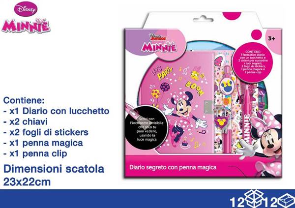 EOL VALIGETTE DIARIO+PENNE+STICK MINNIE 