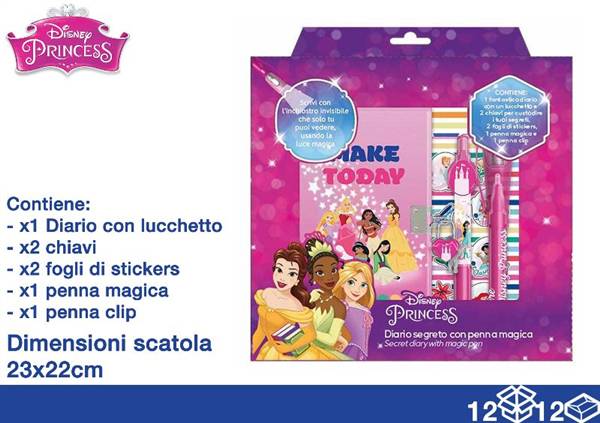 EOL VALIGETTE DIARIO+PENNE+STICK PRINCES 