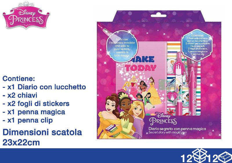 EOL VALIGETTE DIARIO+PENNE+STICK PRINCES