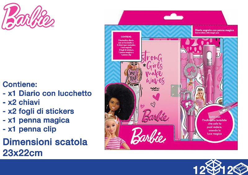 EOL VALIGETTE DIARIO+PENNE+STICK BARBIE