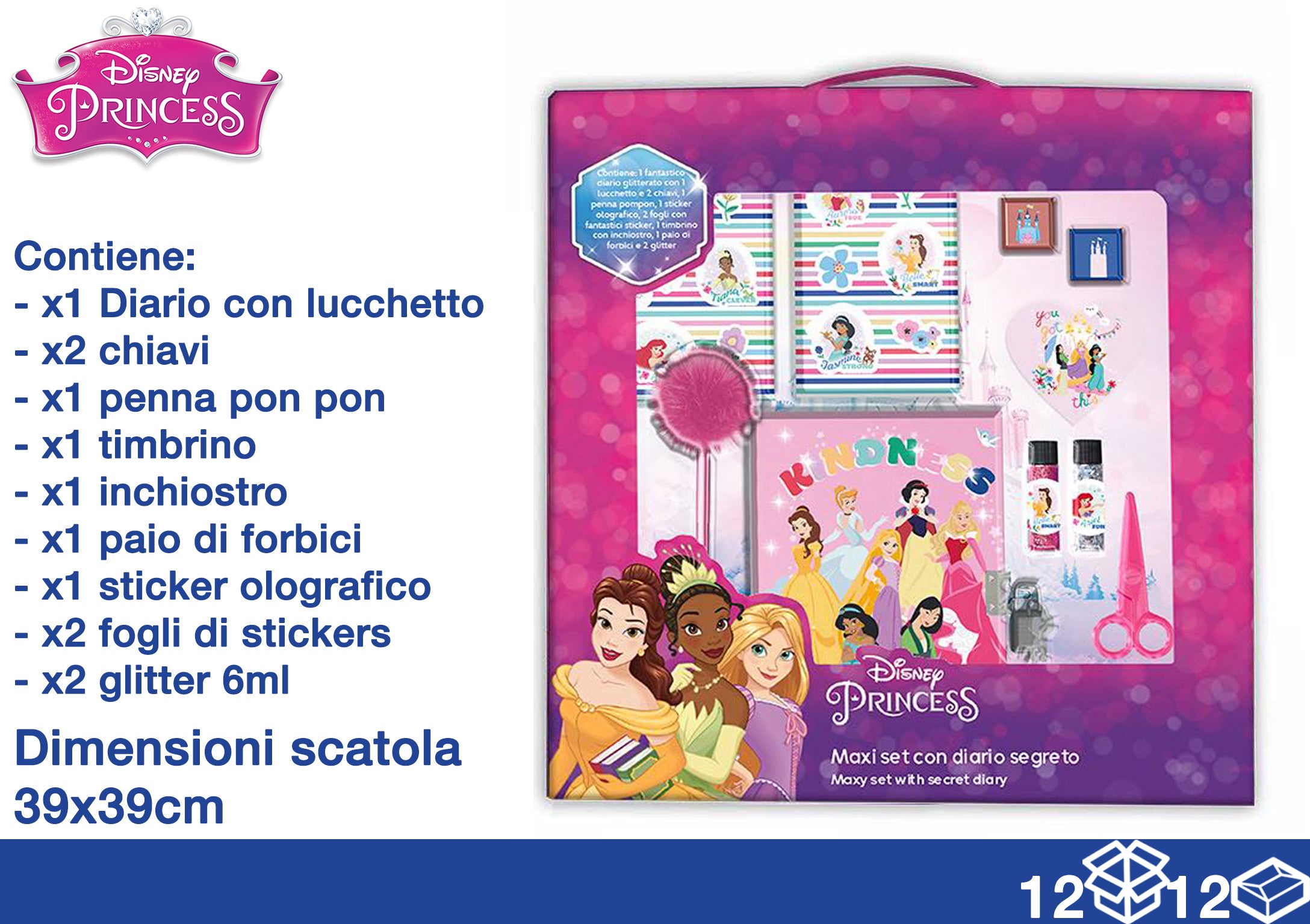 EOL SUPERKIT DIAR+PEN+STI+FOR PRINCESS