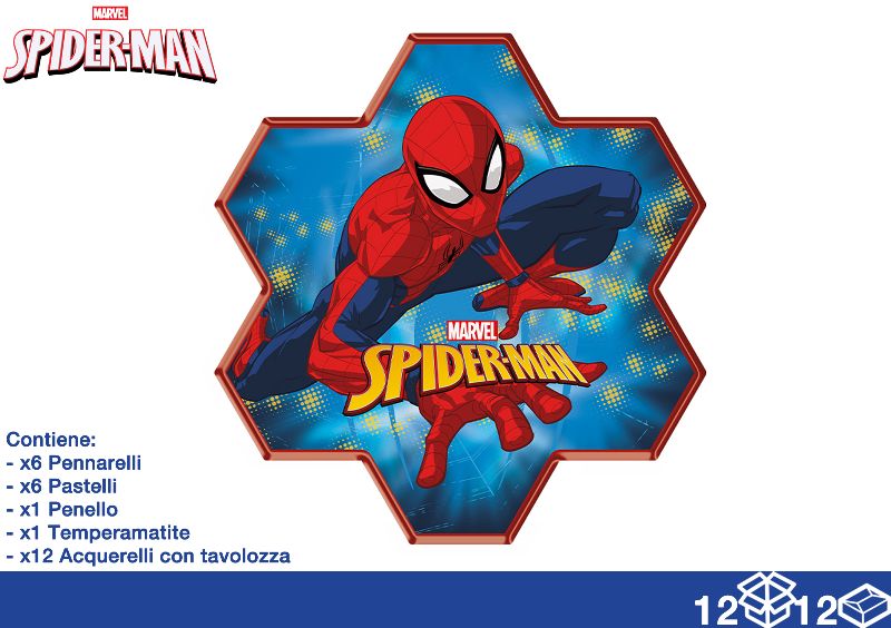 EOL VALIGETTA COLORI 26PZ SPIDERMAN