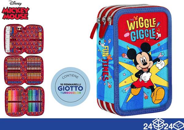 GIOTTO ASTUCCIO 3 ZIP MICKEY 