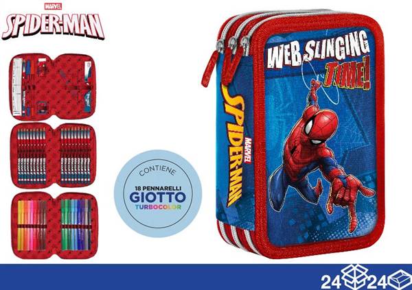 GIOTTO ASTUCCIO 3 ZIP SPIDERMAN 