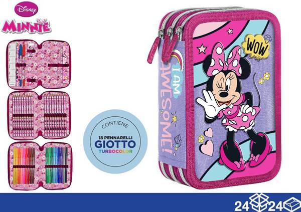 GIOTTO ASTUCCIO 3 ZIP MINNIE 