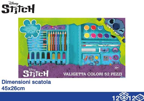 EOL VALIGE COLORI 52PZ 45X26X3 STITCH 