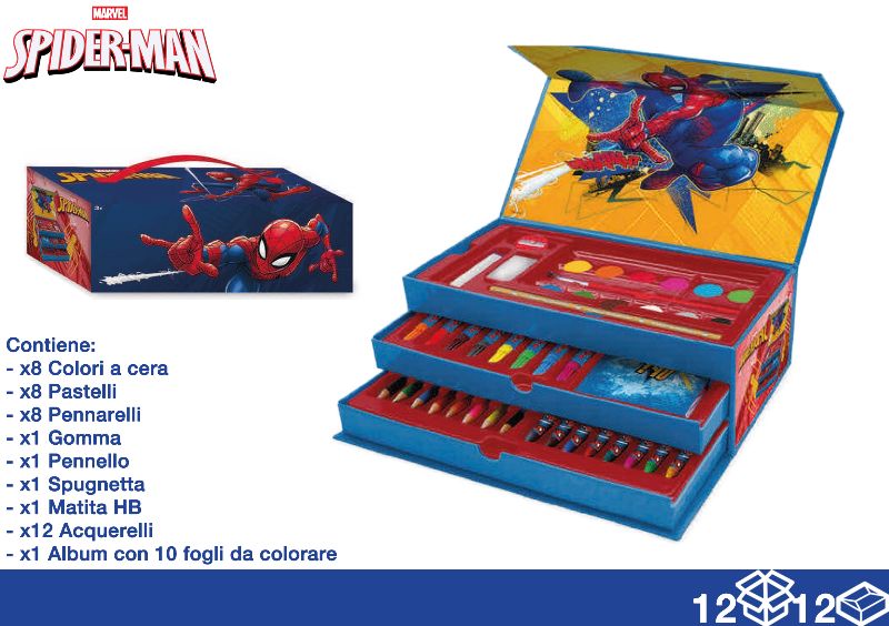 EOL VALIGETTA COLORI 41PZ SPIDERMAN