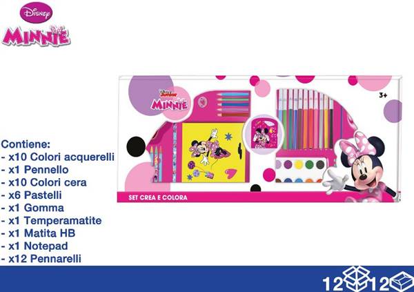 EOL VALIGE COLORI 43PZ 29X31 MINNIE 