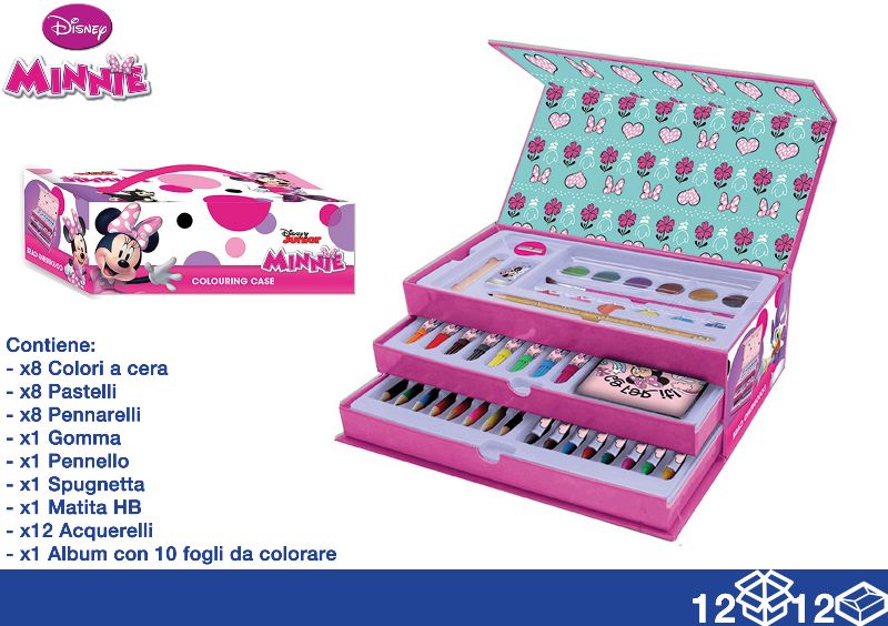 EOL VALIGETTA COLORI 41PZ MINNIE 26X10X13