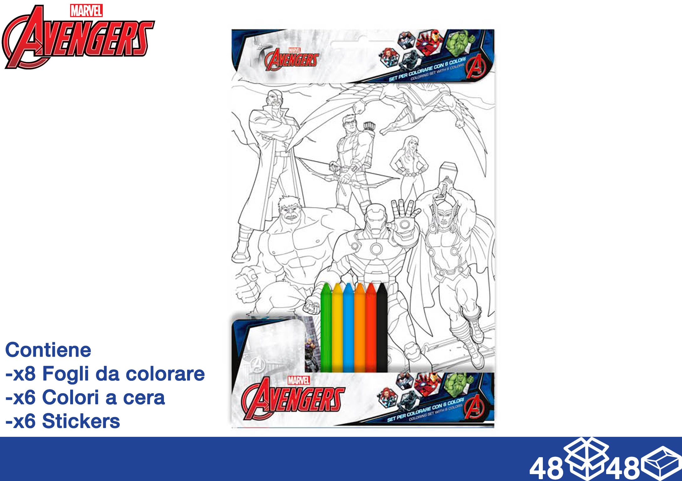 EOL ALBUM DA COLORARE+COLORI AVENGERS