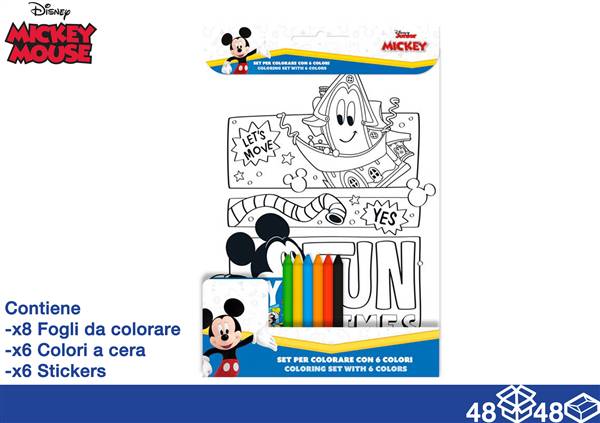 EOL ALBUM DA COL. + COLORI 20X29 MICKEY 