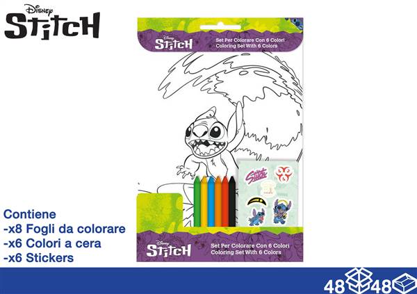 EOL ALBUM DA COLORARE+COLORI STITCH 