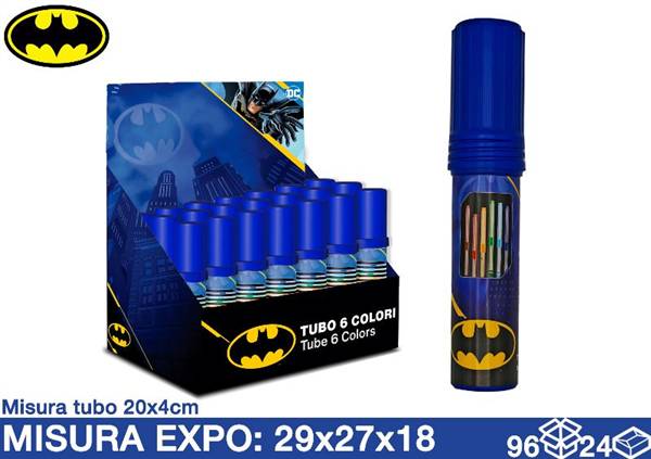 EOL PENNARELLI IN TUBO 6PZ BATMAN 