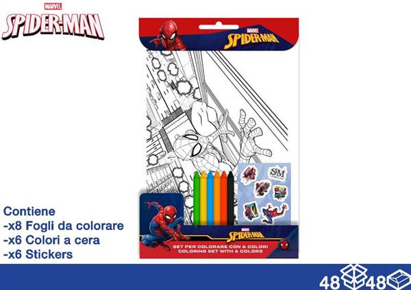 EOL ALBUM DA COLORARE+COLORI SPIDERMAN 