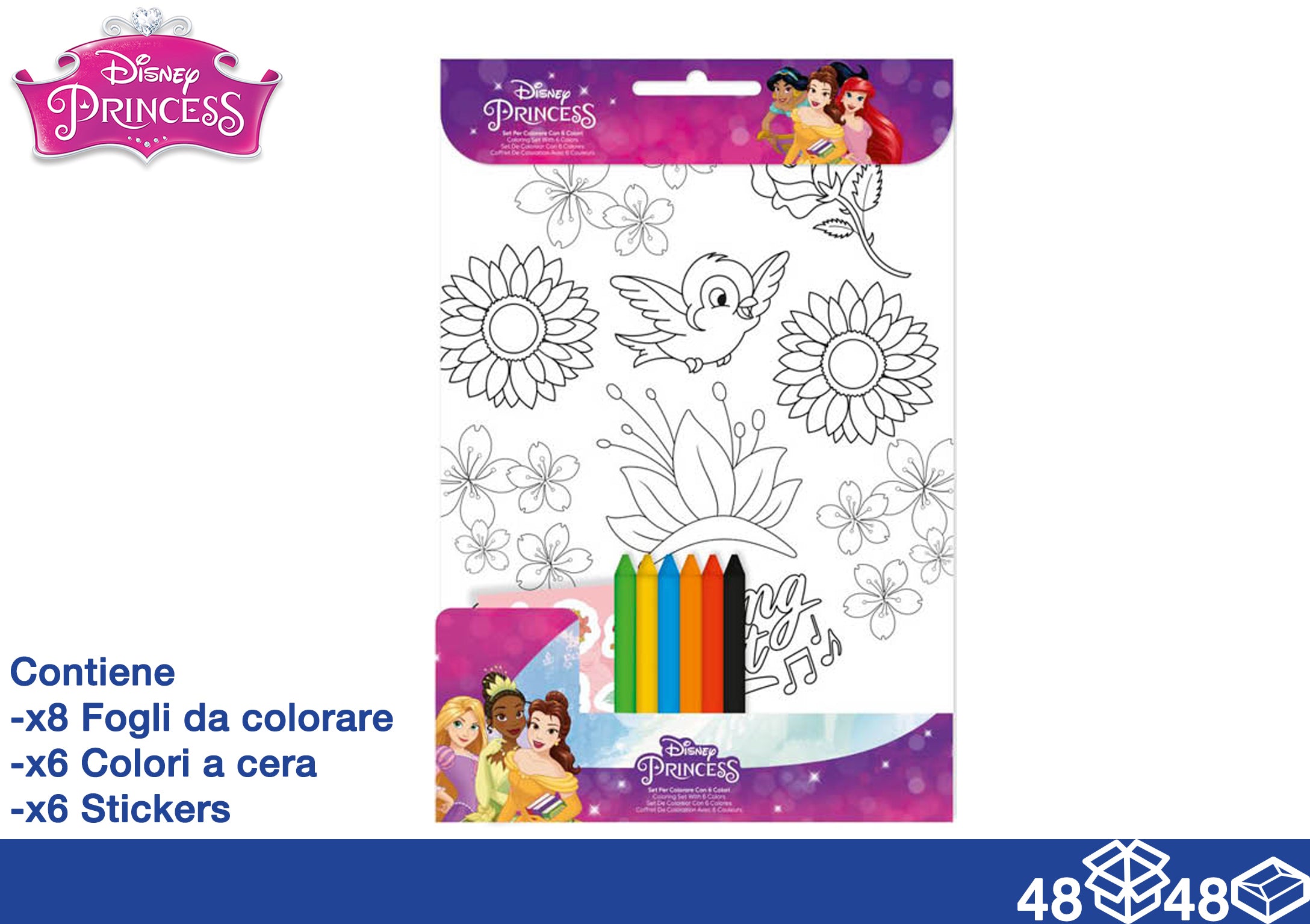 EOL ALBUM DA COLORARE+COLORI PRINCESS