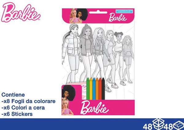 EOL ALBUM DA COLORARE+COLORI BARBIE 