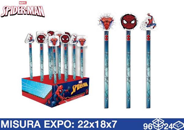 EOL MATITA CON GOMMA SPIDERMAN 