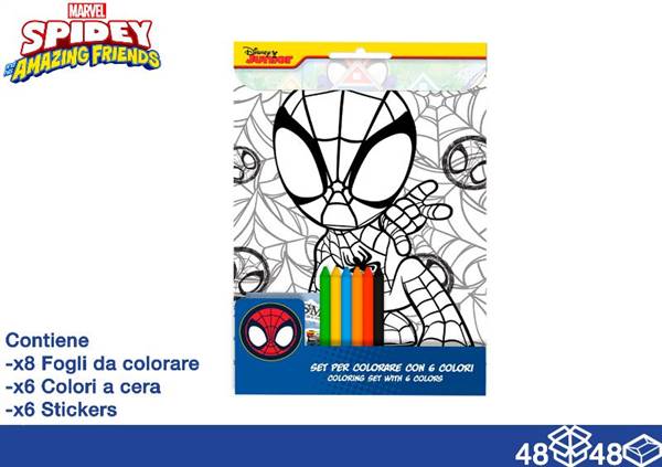 EOL ALBUM DA COLORARE+COLORI SPIDEY 