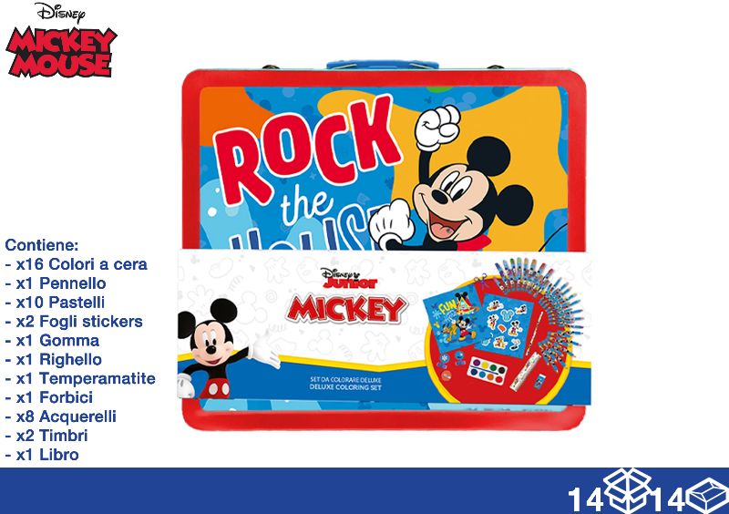 EOL VALIGETTA LATTA COLORI 44PZ MICKEY