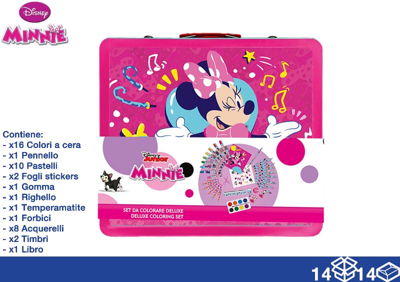 EOL VALIGETTA LATTA COLORI 44PZ MINNIE