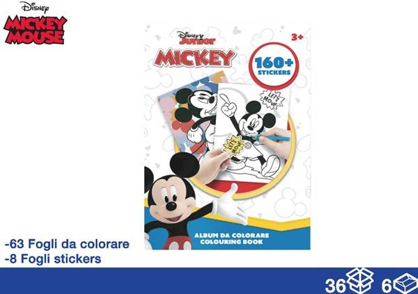 EOL ALBUM DA COLORARE 71FG+STICK MICKEY 