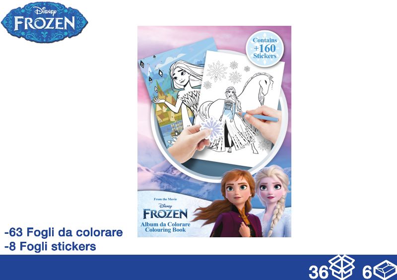 EOL ALBUM DA COLORARE 71FG+STICK FROZEN