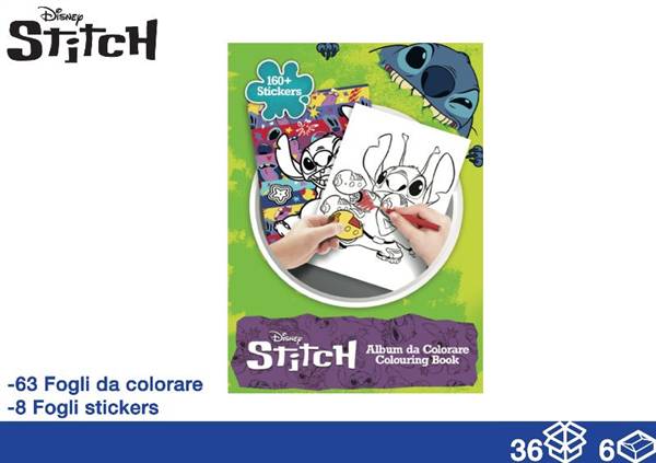 EOL ALBUM DA COLORARE 71FG+STICK STITCH 