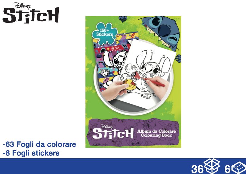 EOL ALBUM DA COLORARE 71FG+STICK STITCH